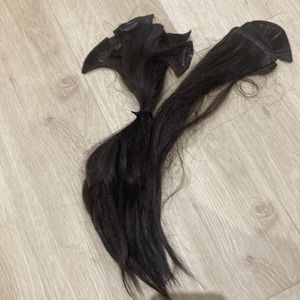Dark brown hair extensions